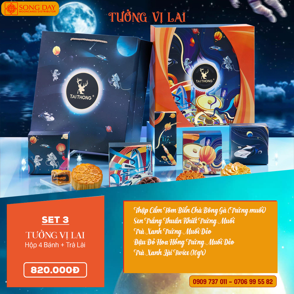 Hộp và combo Tai Thong TƯỞNG VỊ LAI set 3