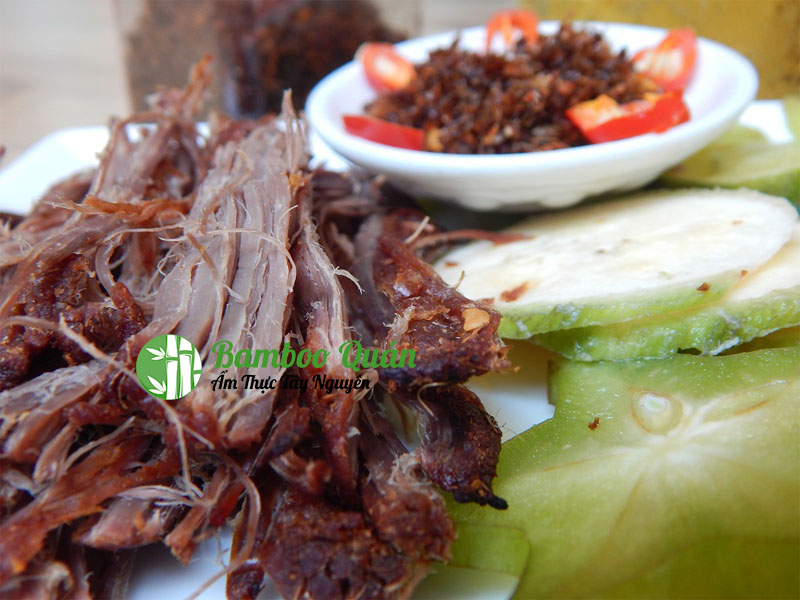 Đặc điểm của món thịt bò một nắng Tây Nguyên