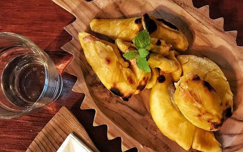 món sầu riêng nướng có gì ngon